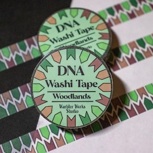 Woodlands - DNA Washi Tape // Laboratory Washi Tape // Lab Gift // Medical Washi Tape // Journaling // Planner // Science // Biology