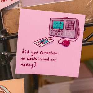 Did You Remember to Clock In and Clock Out Magnet// Reminder Magnet // Lab Reminder // Laboratory // Lab Gift // Healthcare