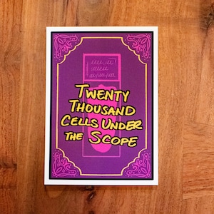 Twenty Thousand Cells Under the Scope Art Print // Book Print // Hematology // Laboratory // Oncology // Healthcare // Book Parody