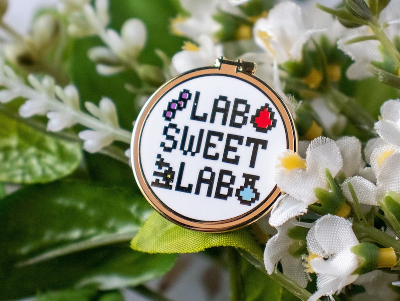 Lab Sweet Lab Pin // Enamel Pin // Laboratory // Lab Gift // Laboratory ...