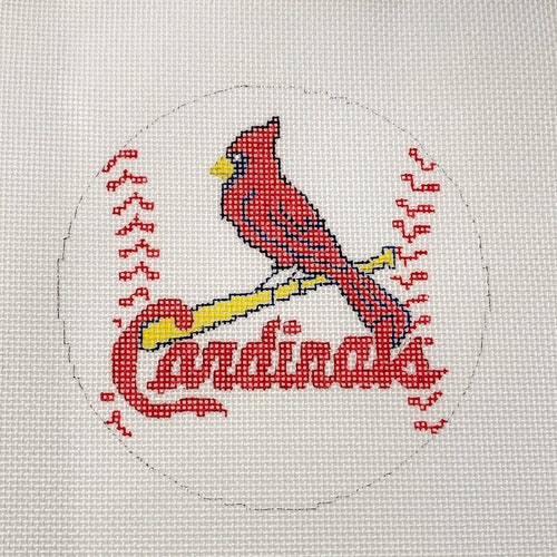 St. Louis Cardinals Baseball Needlepoint Canvas Etsy