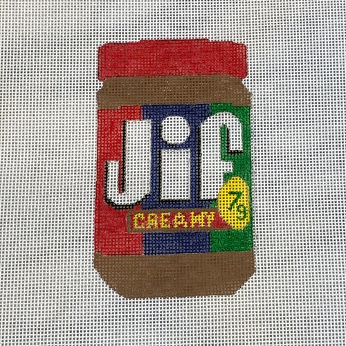 JIF Peanut Butter Hand Painted Needlepoint Canvas Etsy