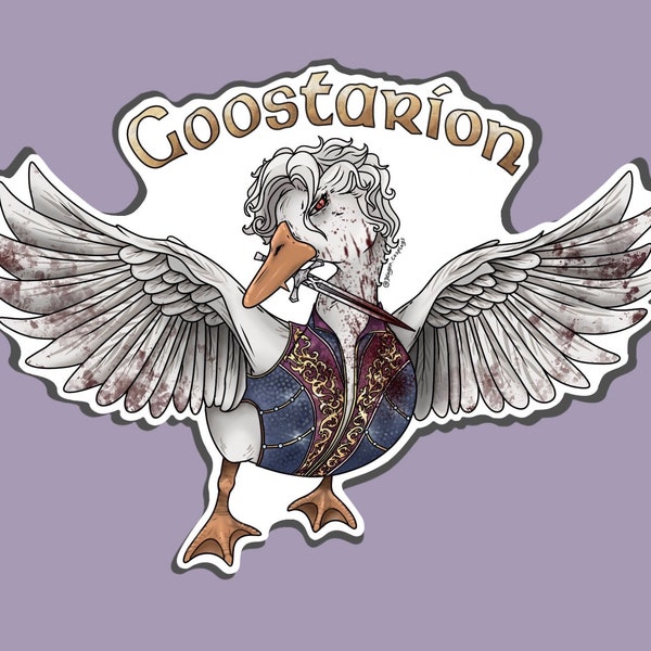 Baldur's Gate 3 Astarion-sticker | Goostarion/Goosetarion