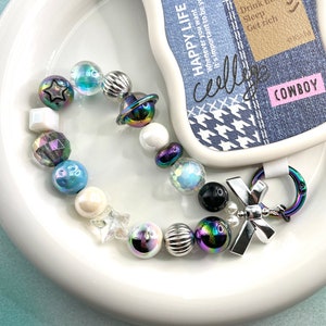 Phone Charm Strap, Beaded Phone Charm, Cute Phone Charm, Y2K Fashion phone charm, party favor, Handmade Phone Charm, gift for her