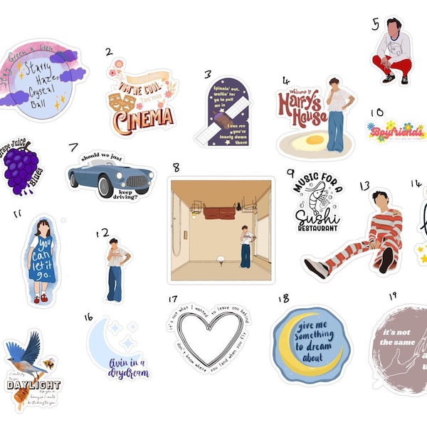 Harry Styles Harry’s House Album Stickers individual, 6,12 or full pack