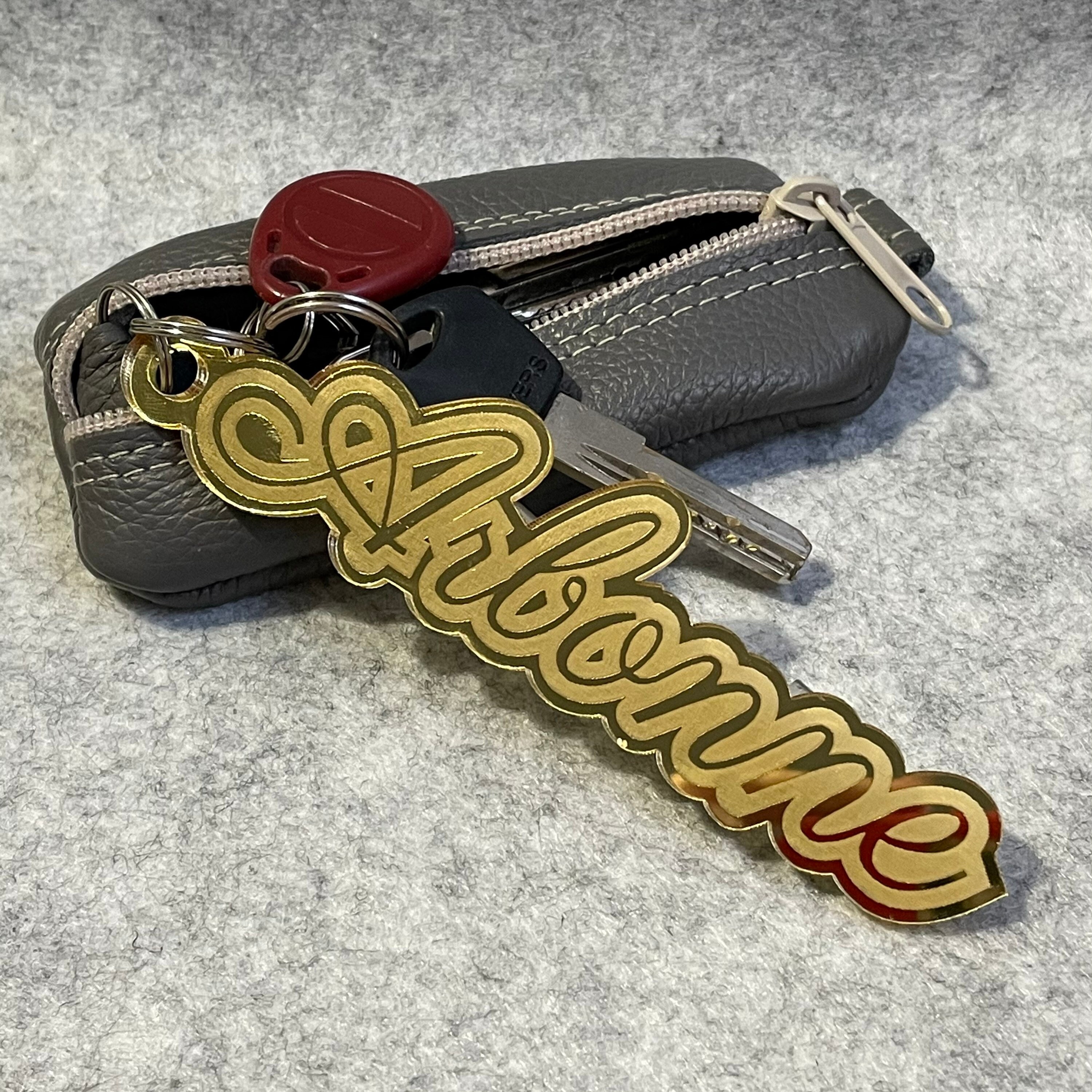 Keychain with name. Personalized keychain. name tag. Etsy