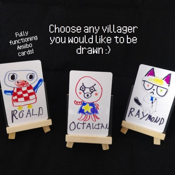 Poorly Drawn Animal Crossing Amiibo Cards