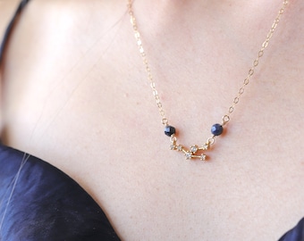Sternzeichen-Halskette: 14K Gold Filled Sternbild-Schmuck
