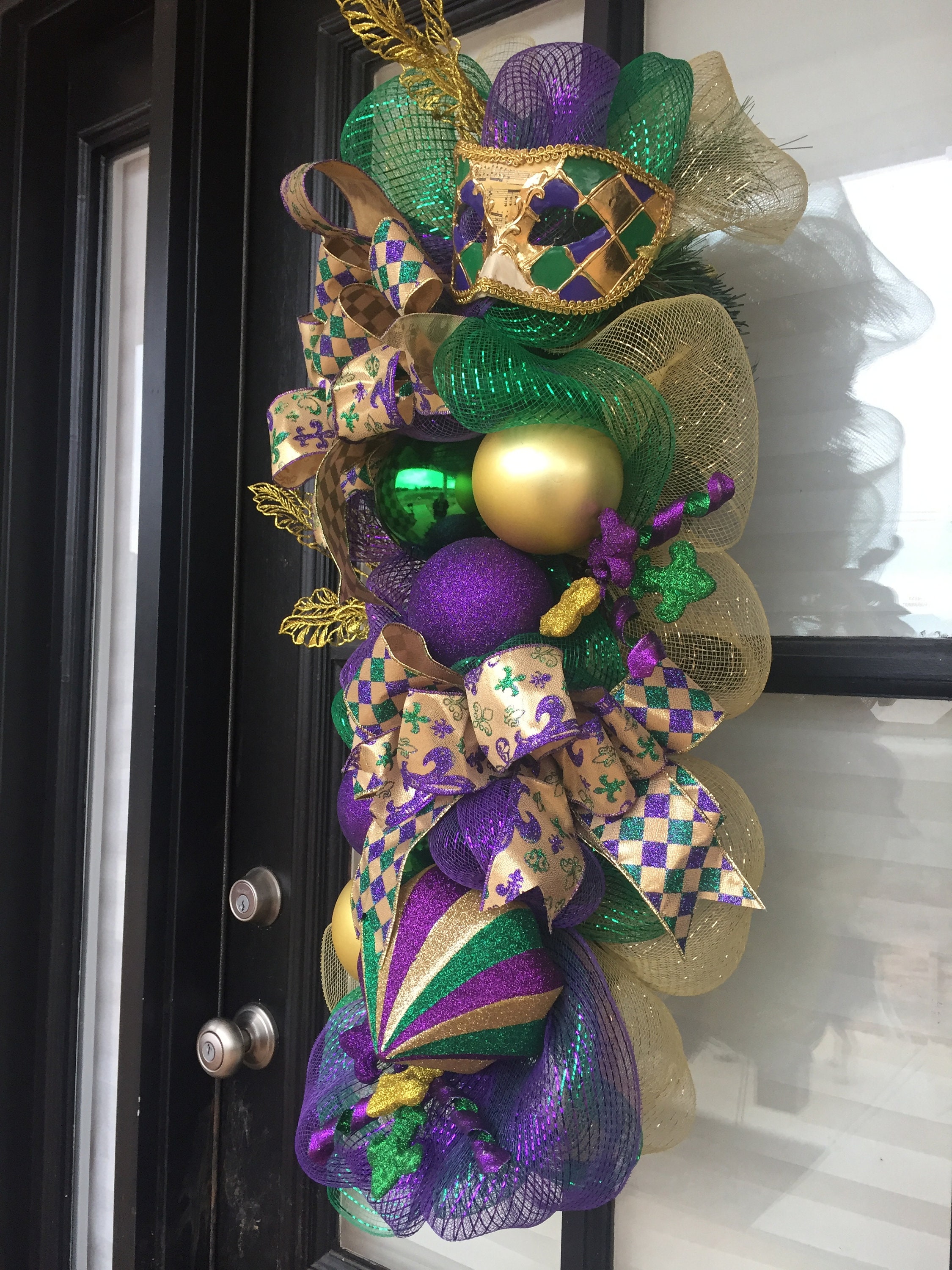 mardi gras wreath new orleans