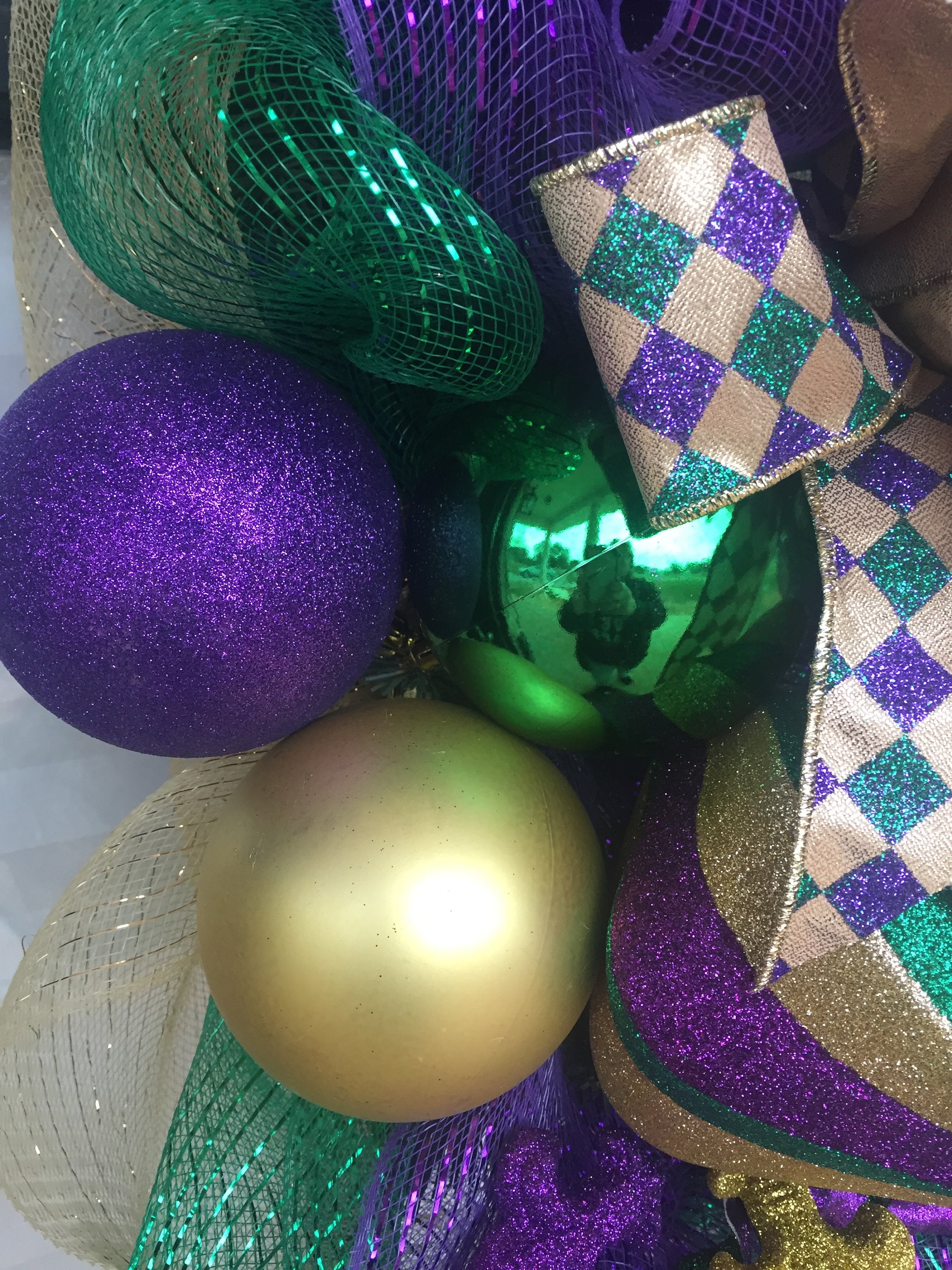mardi gras wreath new orleans