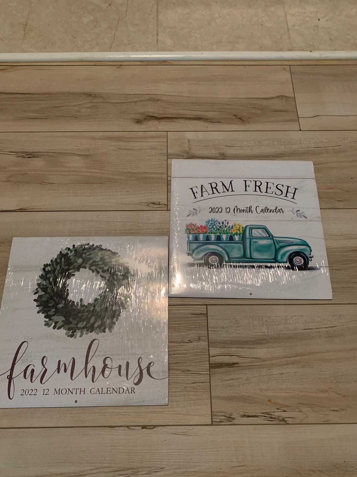 Dollar Tree 2022 Farmhouse Calendars Set of 2 Etsy