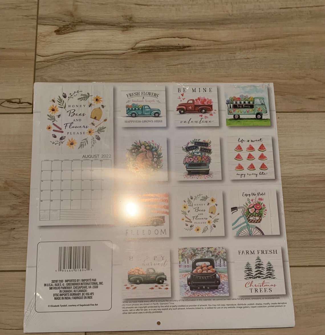 Dollar Tree 2022 Farmhouse Calendars Set of 2 Etsy