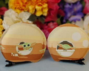 Grogu in His Pod, Magic Mouse Disney and Star Wars-inspired Clip-on Character Ears, Adult sizing
