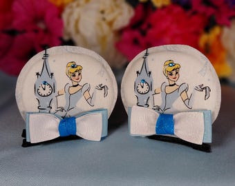 Cinderella, Mickey Minnie Magic Mouse Disney-inspired Clip-on Character Ears, Adult sizing