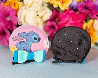 Sitting Stitch,  Mickey Minnie Magic Mouse Disney-inspired Clip-on Character Ears, Adult sizing