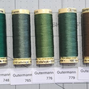 Gutermann Thread 100% polyester 100m/110yd spool