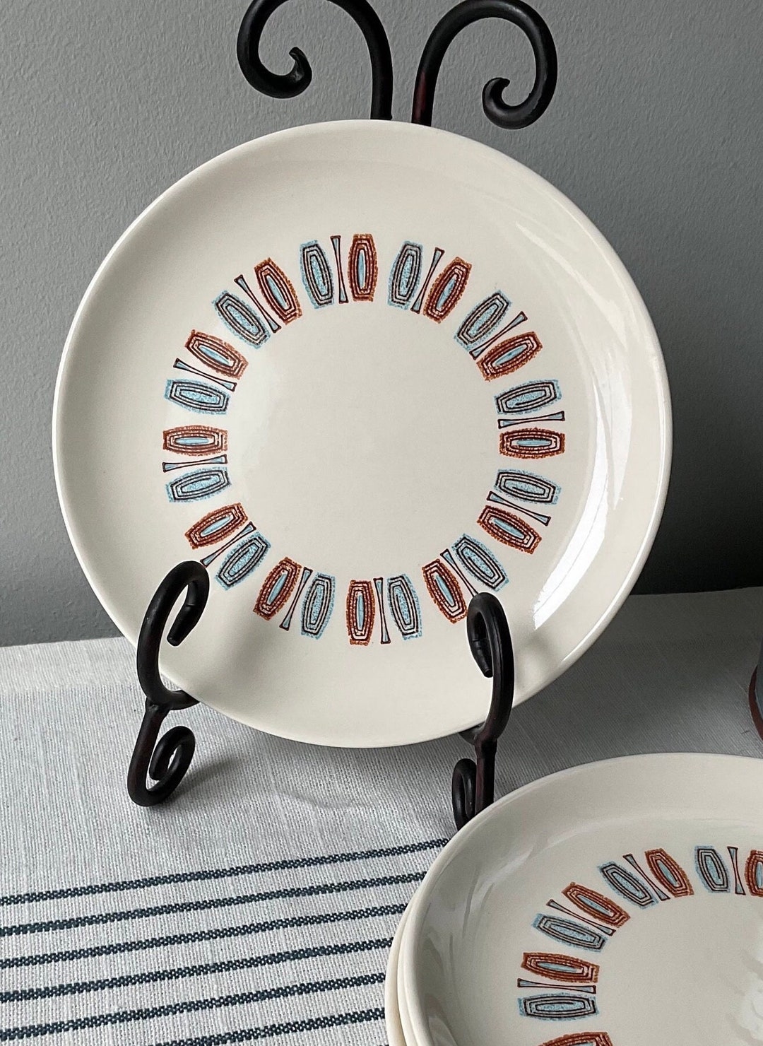 Mid Century Colorcraft Salad Plates Set of 4 by Taylor Smith Taylor ...