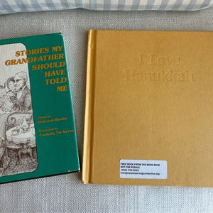 Free Shipping ~ Jewish Traditions ~ 2 Children’s Books Teaching Hanukkah & History “I Love Hanukkah” and “Stories My Grandfather…Told Me”