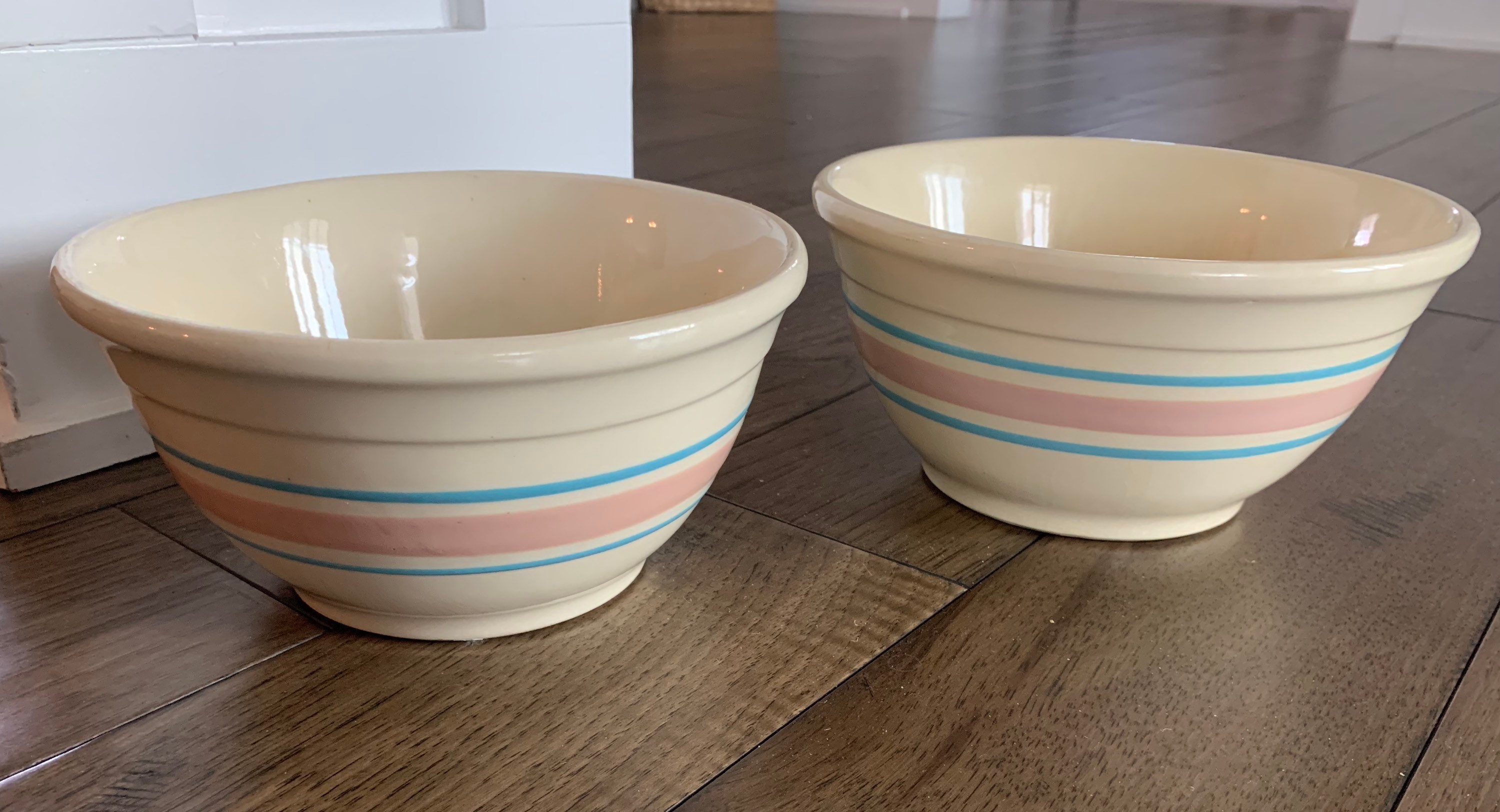 Vintage McCoy Striped 12 1/2 Large Mixing Bowl – The Cupboard Shop NJ