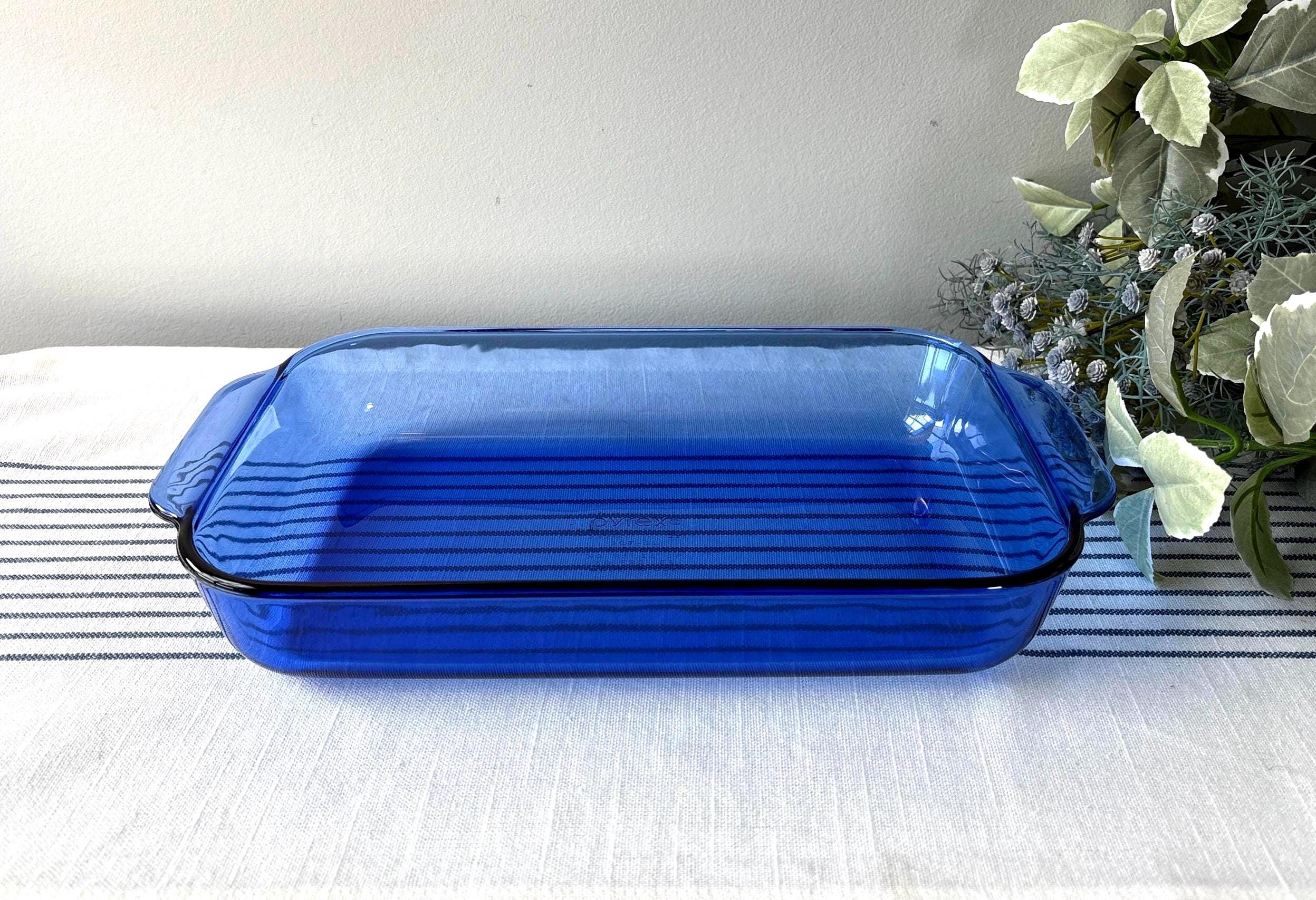 Blue Pyrex Glass Skillet Corning Ware Blue Cornflower Skillet