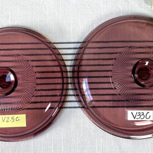 PYREX Glass Replacement Lid: Corning Ware Casserole Covers - Clear Cranberry