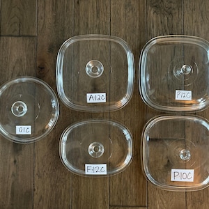 PYREX Glass Casserole Replacement Lid: Corning A12C, P10C, P12C, F12C, G1C