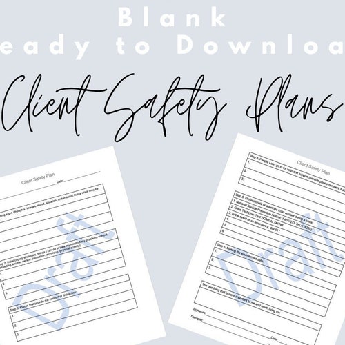 Client Safety Plan Etsy