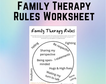 Family Therapy Rules Worksheet