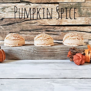 Luxury Pumpkin Spice Bubble Scoop Bath Truffle Solid Bubble Bath Moisturizing Cocoa and Shea Butters Fall Spa Gift for Her image 2