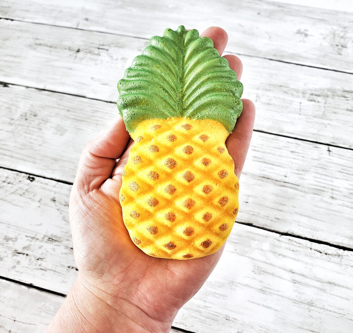 Pineapple Bath Bomb Pineapple Coconut Water Scented Bath Etsy