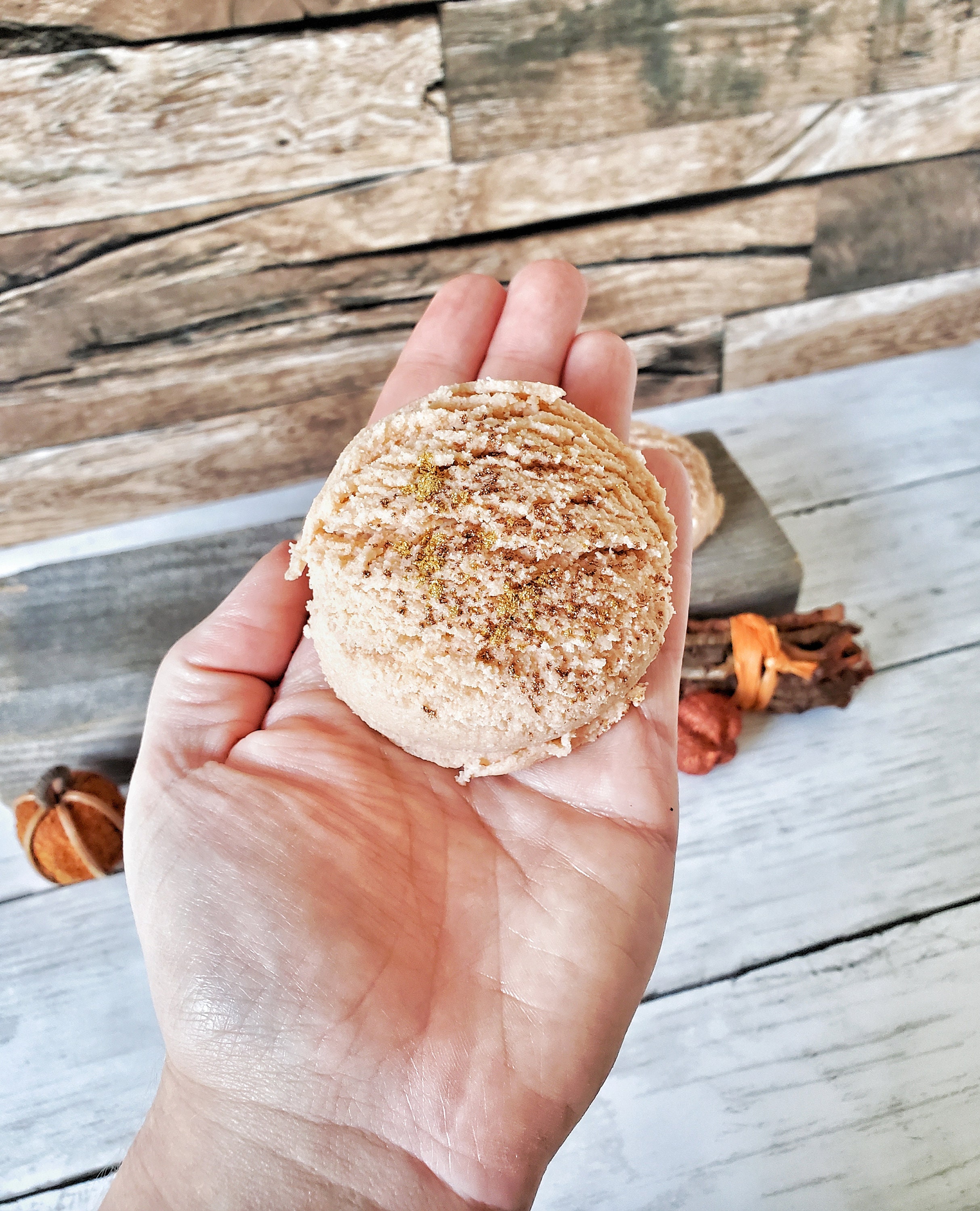 Luxury Pumpkin Spice Bubble Scoop Bath Truffle Solid Bubble Bath