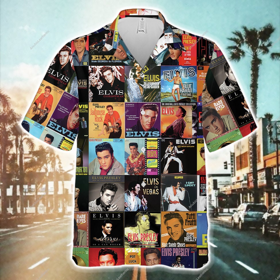 3D Elvis Presley Album Hawaiian Shirt