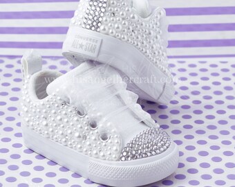 baby girl converse with rhinestones