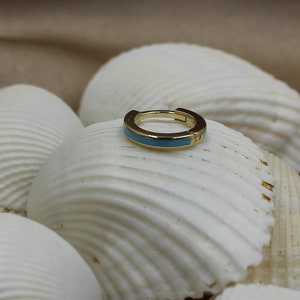 14K Gold Ohr Piercing | Knorpel Tragus Helix Anti-Helix Conch Ohrläppchen Hoop Piercing | Huggie Hoop Ohrringe | Hebelrücken Personalisierte Ohrringe