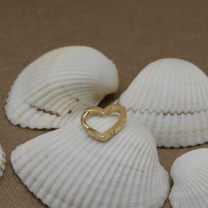 14K Gold Heart Ear Piercing, Solid Gold Hert Piercing, Hoop Rings for Ear Cartilage, Unique Cartilage Ring, Daith Jewelry, Heart Earring