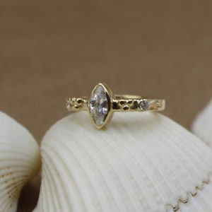 14K Solid Gold Hinge Hoop Earring, Multiple Colours for Zircon stone