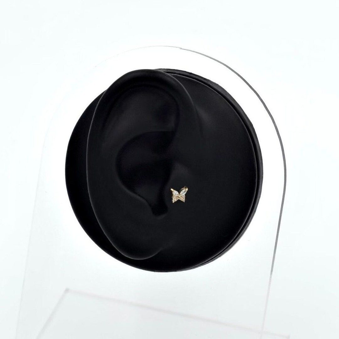 9ct Oro Amarillo Continental Pendiente Palanca Espalda Clip Gota