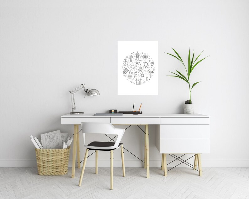 UAE Dubai Printable Wall Art Wall Art Wall Decor Travel Etsy