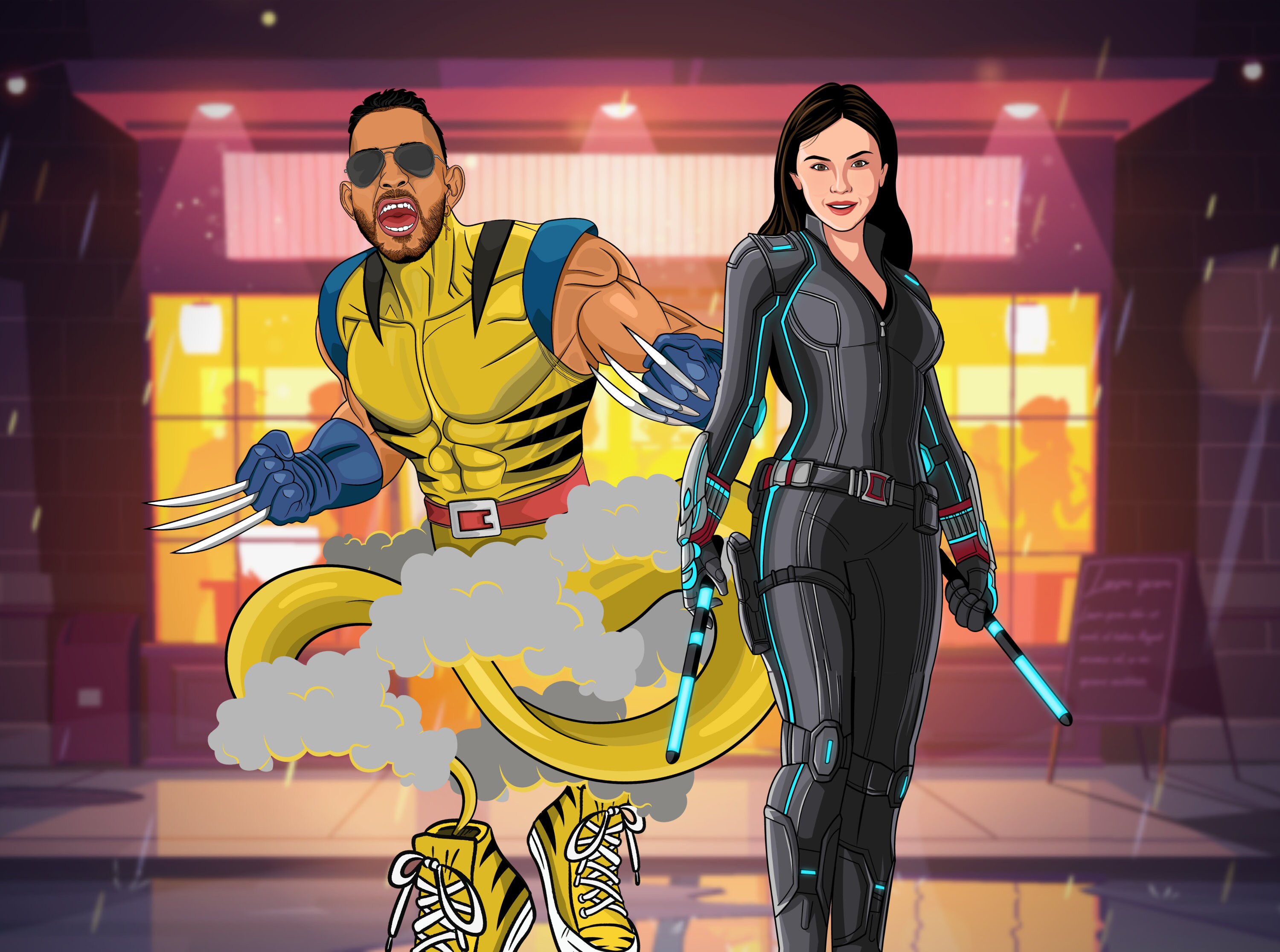 superhero-custom-portrait-from-your-photo-printable-custom-etsy