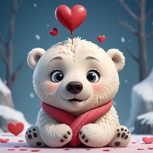 Niedlicher Valentines Bär