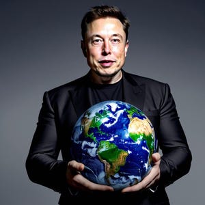 Elon Musk Tribute in Painting