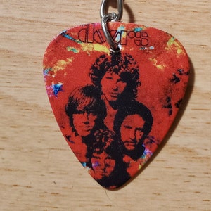 band Guitar Pick Key chain t.d.