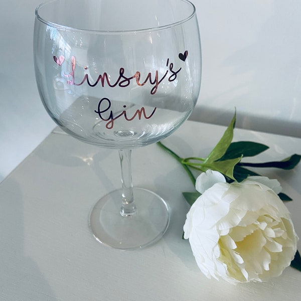 Personalised Gin Glass