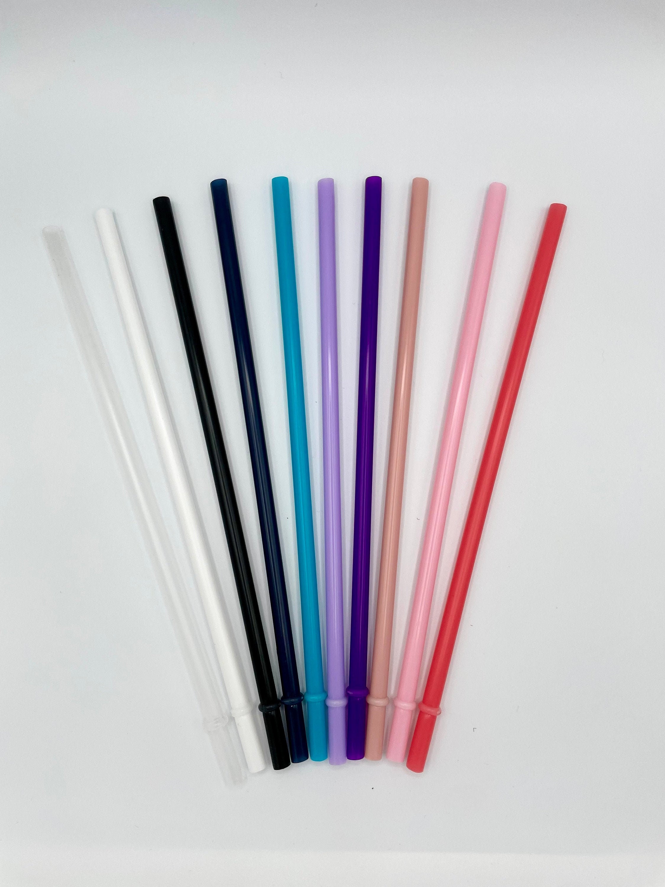 reusable glass tumbler with straw