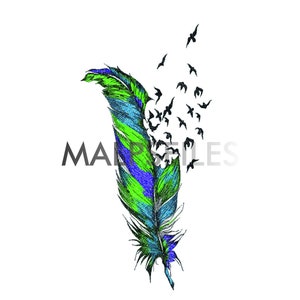 Feather embroidery file, digital embroidery file,machine file