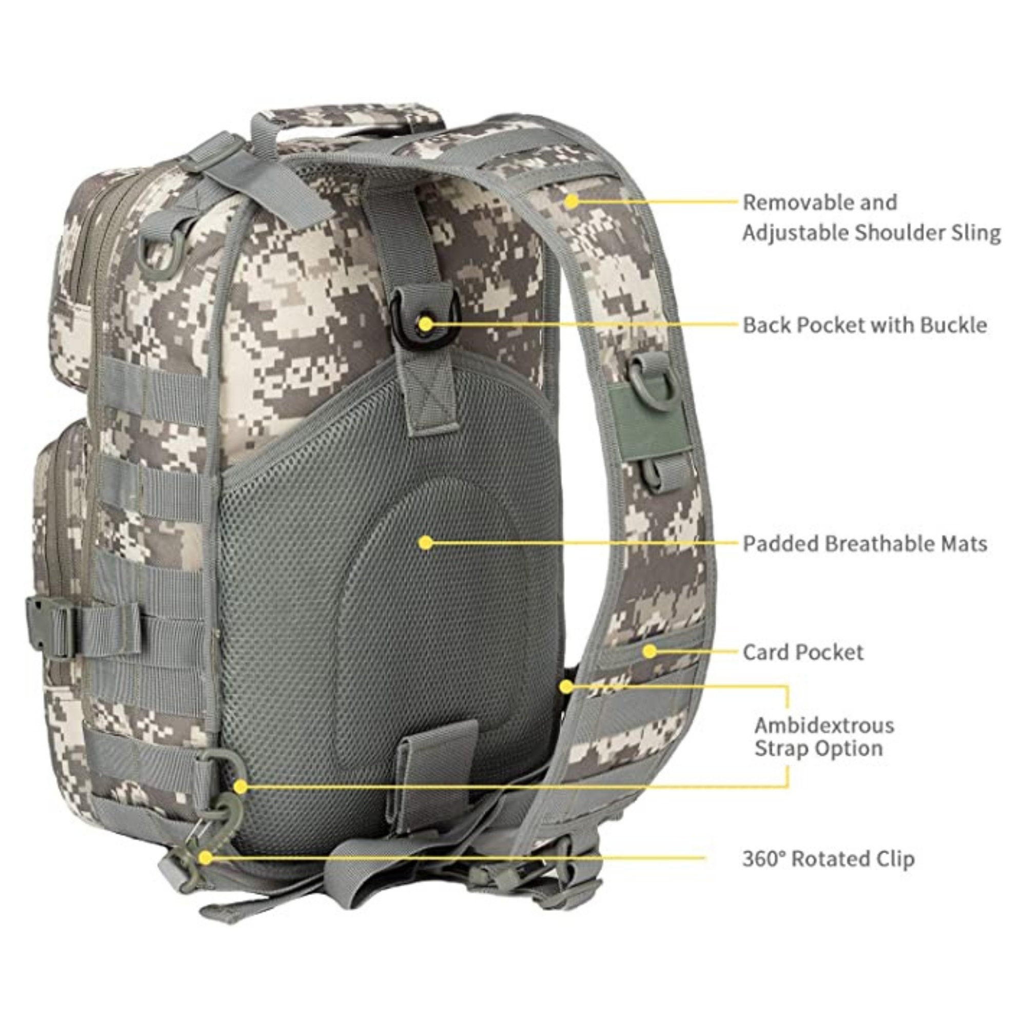 Adventure Pack: 15L Tactical Military Sling Backpack Shoulder - Etsy