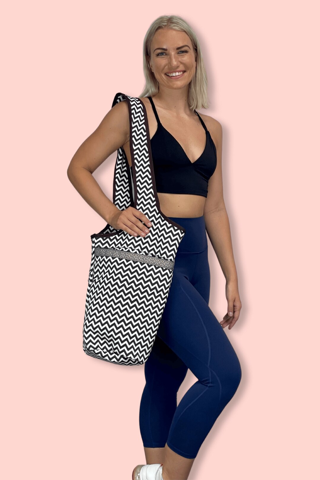 Yoga Mat Tote Bag with Large Side Pockets main image 1
