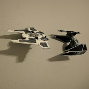 Ultimate Display Solutions wall mount display for Lego 75348 Fang Fighter vs Tie Interceptor