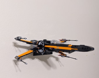 Ultimate Display Solutions Wall mount display for Lego X-wing non UCS 75301, 75273, 75218, 75102, 75149, 9493, 7140