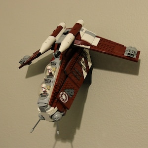 Ultimative Display-Lösung Wandhalterung für Lego 75354 Coruscant Guard Gunship